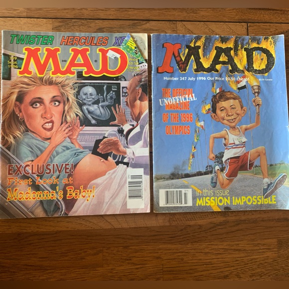 Lot of 2 Vintage Mad Magazines from 1996. No. 347 July and 349 September - Picture 1 of 2